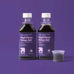 Up & Up Diphenhydramine Sleep Aid Liquid - Berry - 2pk/12 Fl Oz - Up&up™
