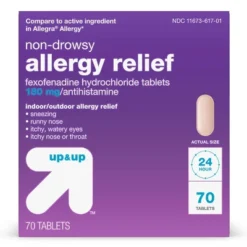 Fexofenadine Hydrochloride Allergy Relief Tablets - Up & Up™ 12 Fexofenadine Hydrochloride Allergy Relief Tablets - Up & Up™ -Up & Up Shop GUEST f3a5eb23 beb2 42e7 9cef b769bd0fc27e