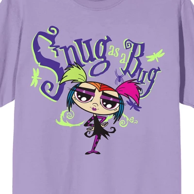 Growing Up Creepie Snug As A Bug Crew Neck Short Sleeve Purple Haze Women's T-shirt 1 Growing Up Creepie Snug As A Bug Crew Neck Short Sleeve Purple Haze Women's T-shirt