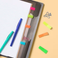 Up & Up Adhesive Flags 5 Pads 150ct Solid - Up&up™: Multicolor Sticky Note Flags, Reusable Office Supplies, Filing Accessories